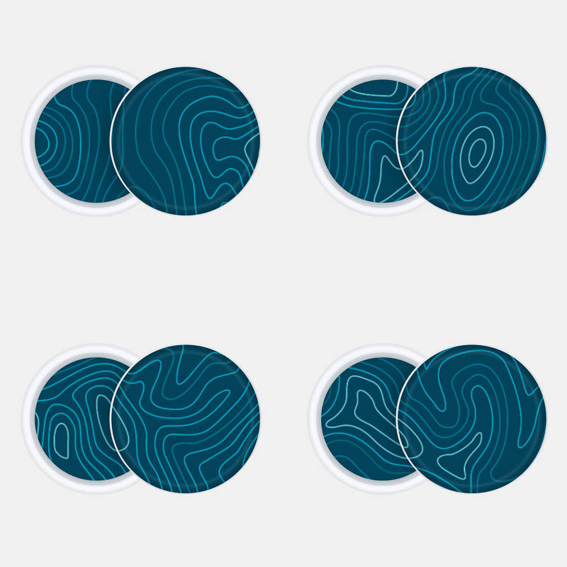 Aqua Pack of 4