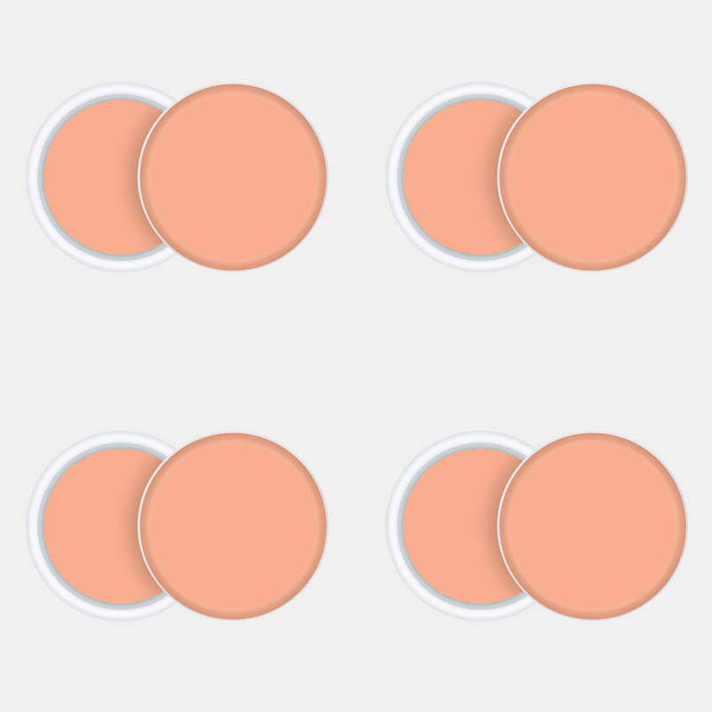 Peach Pack of 4