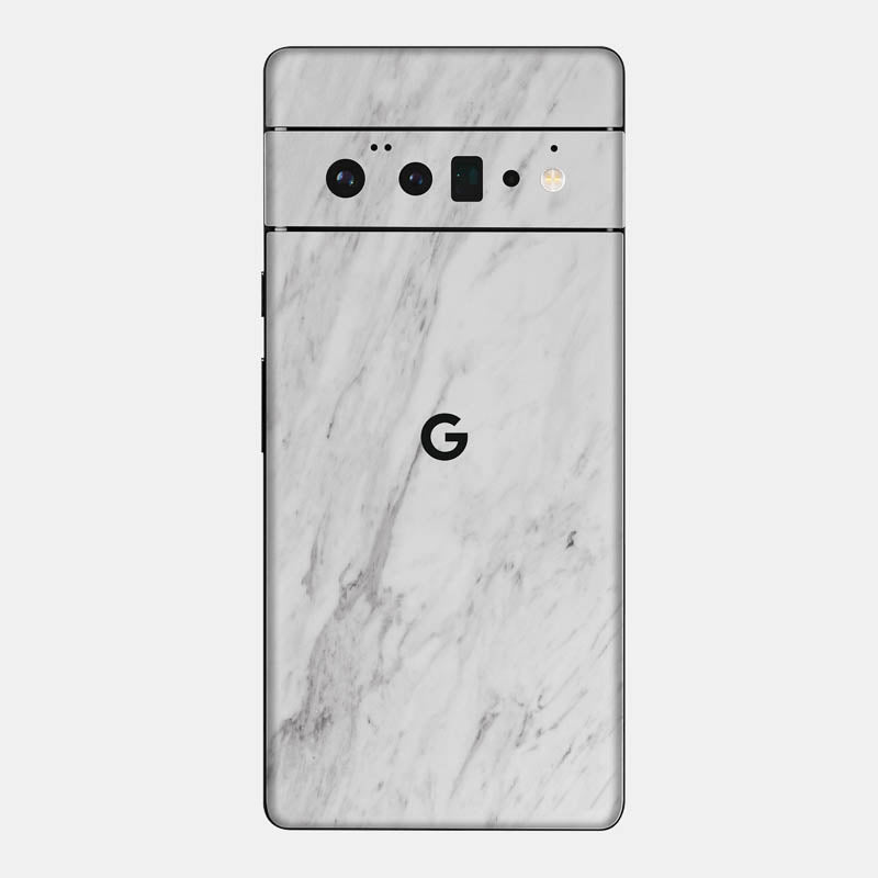 White Marble Glass Back