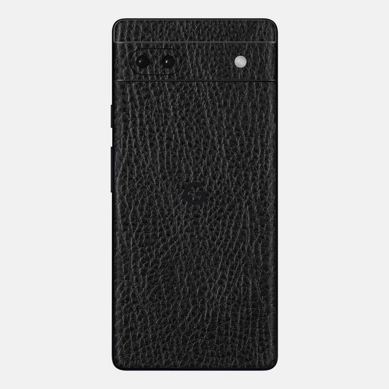 Glass Back Black Leather