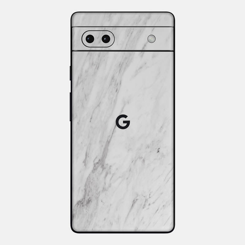 Glass Back White Marble
