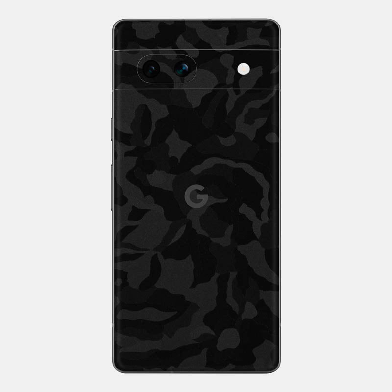 Black Camo Glass Back