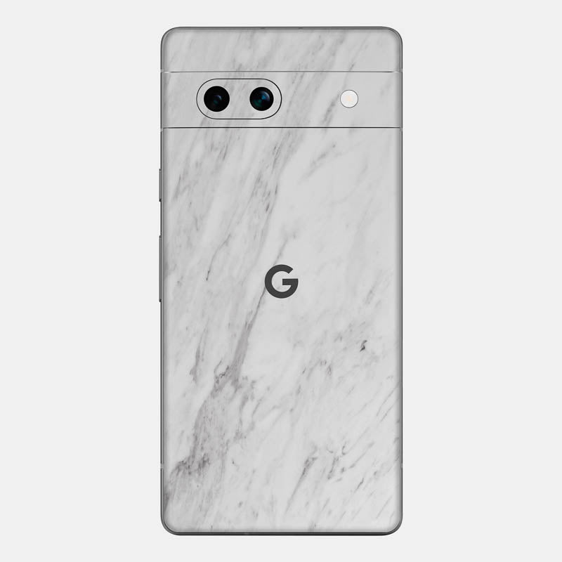 White Marble Glass Back