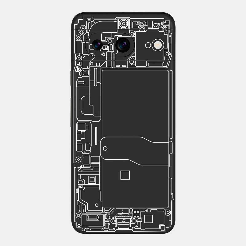 Teardown Black Glass Back