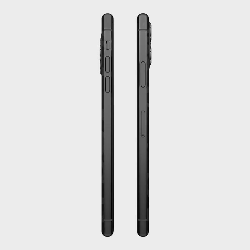 Black Camo Glass Back
