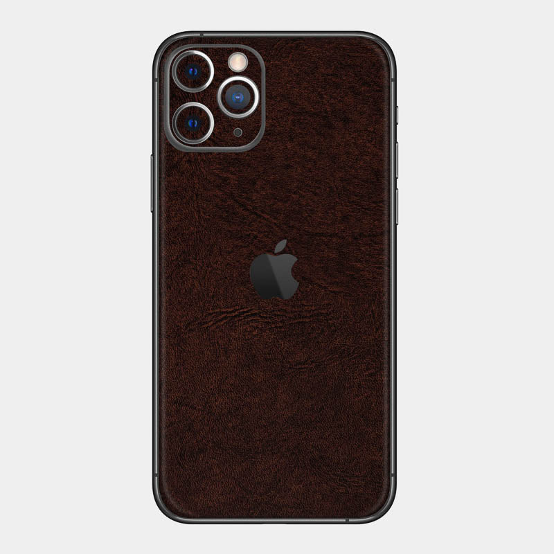 Brown Leather Glass Back