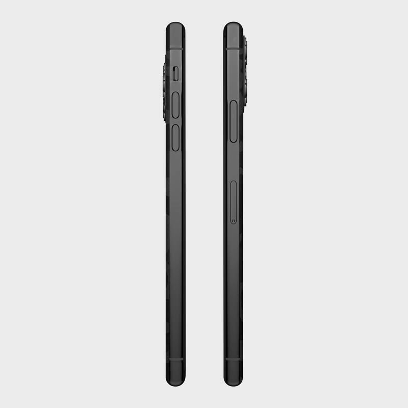 Black Camo Glass Back
