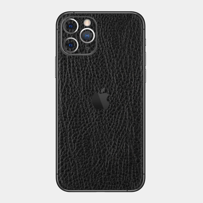 Black Leather Glass Back