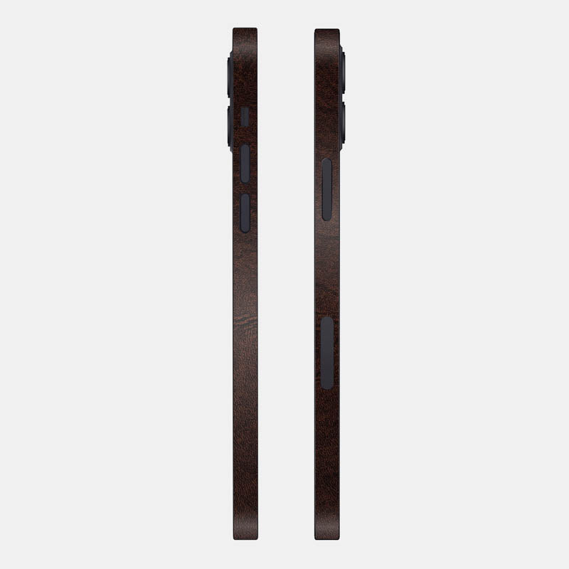 Brown Leather Glass Back