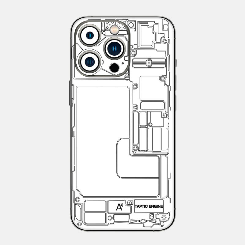 Teardown White Glass Back