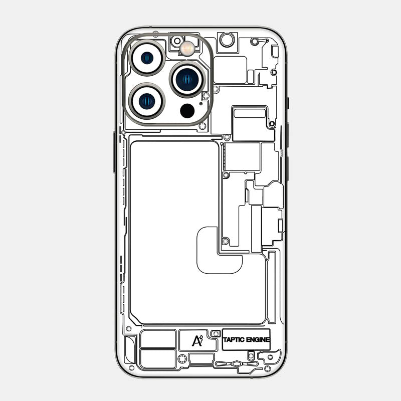Teardown White Glass Back