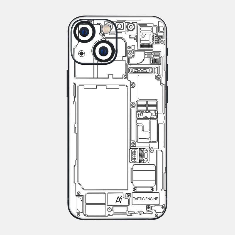 Teardown White Glass Back
