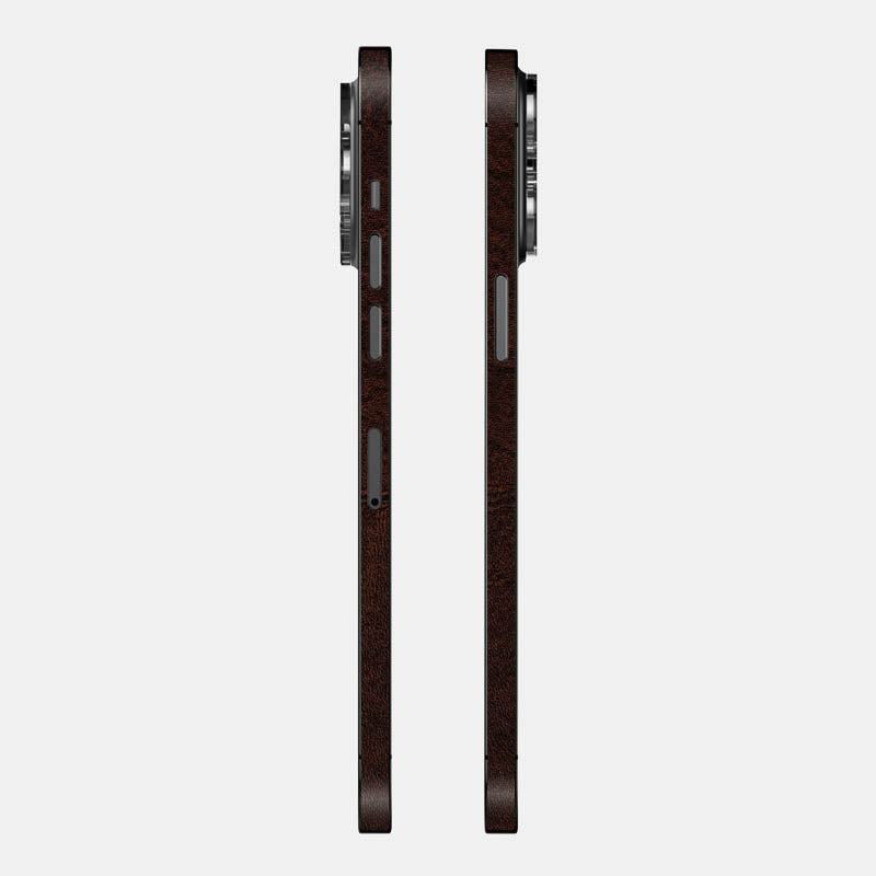 Brown Leather Glass Back