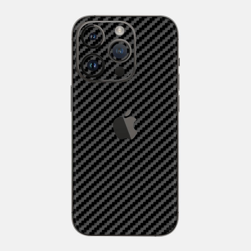 Carbon Fibre Black Glass Back