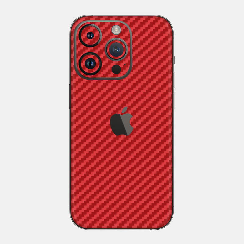 Carbon Fibre Red Glass Back