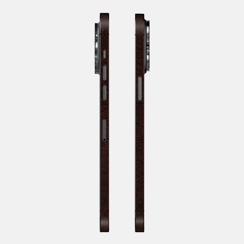 Brown Leather Glass Back