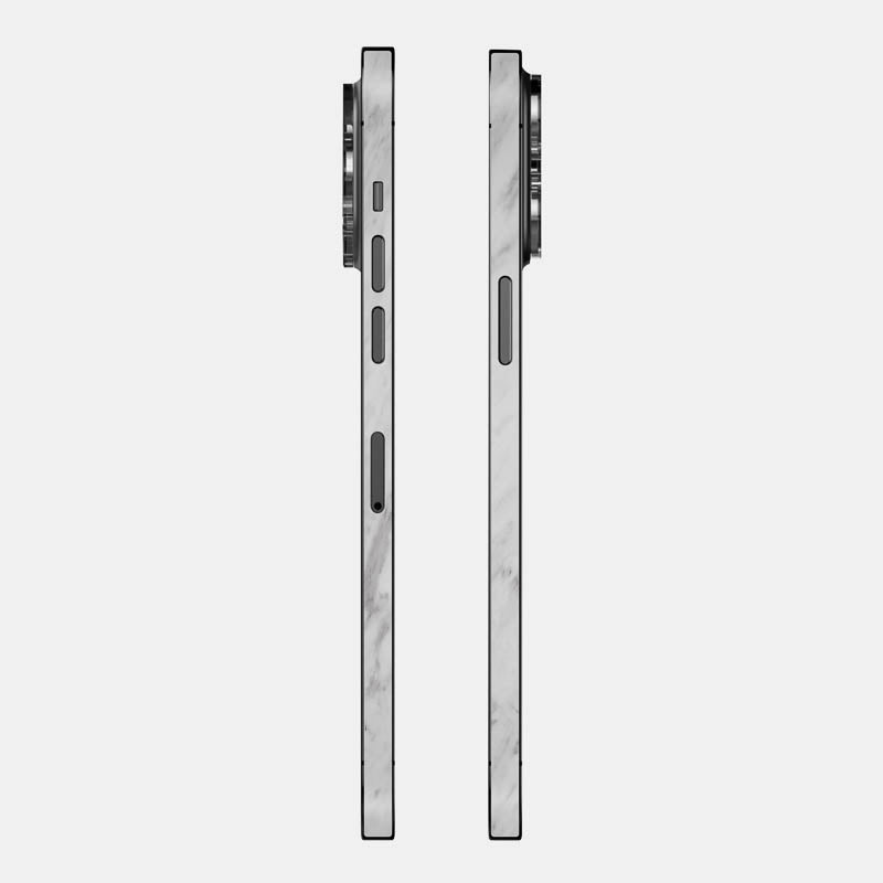 White Marble Glass Back