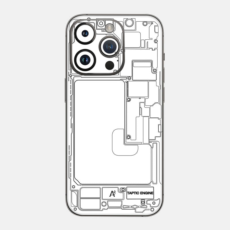 Teardown White Glass Back