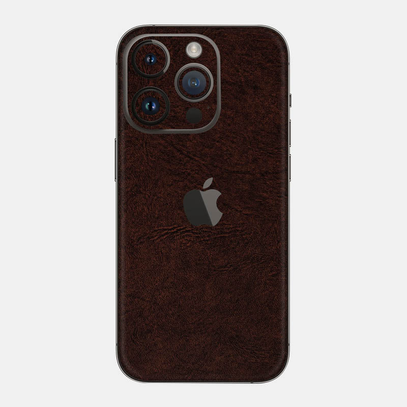 Brown Leather Glass Back