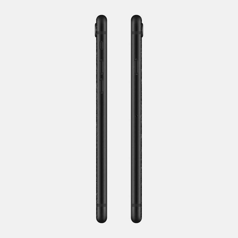 Black Leather Glass Back