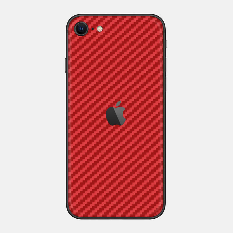Carbon Fibre Red Glass Back