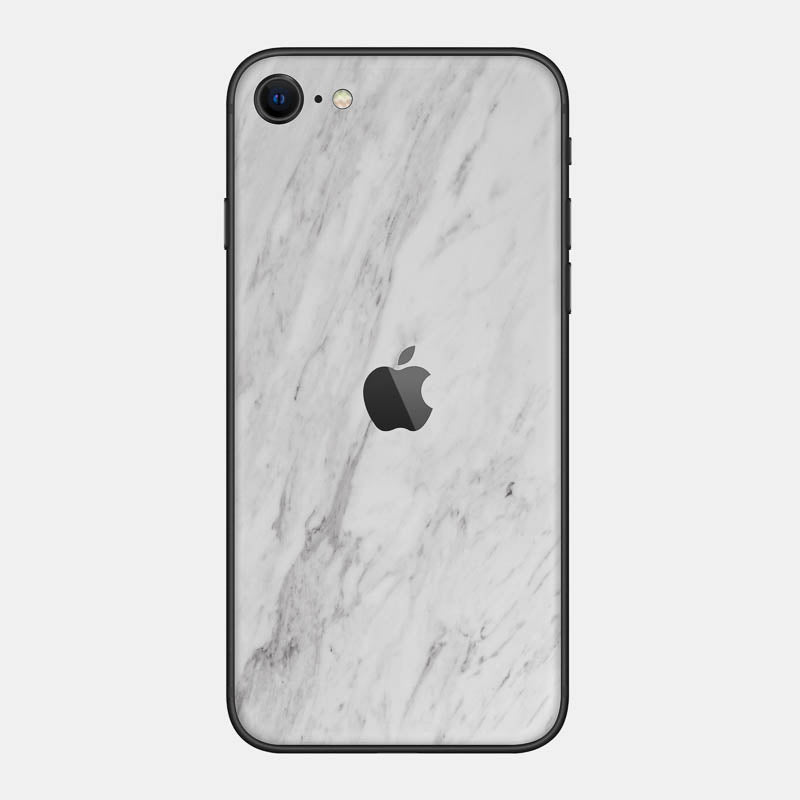 White Marble Glass Back