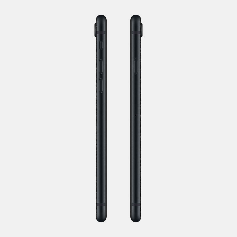 Black Leather Glass Back