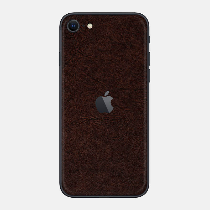 Brown Leather Glass Back