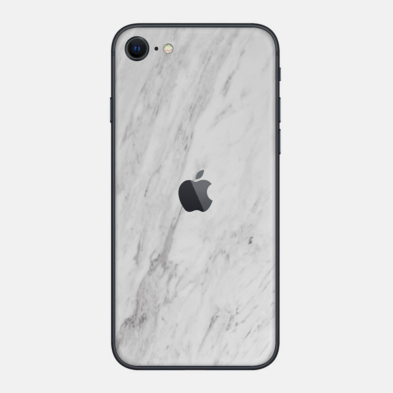 White Marble Glass Back