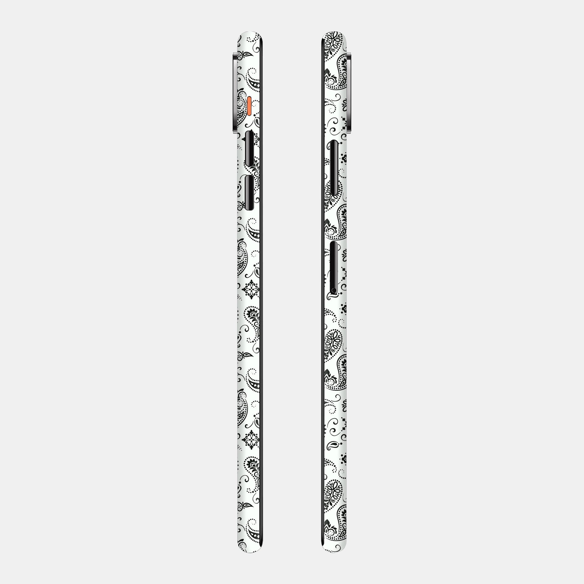 White Paisley Full Back