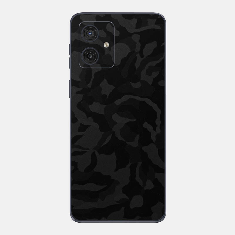 Black Camo Glass Back