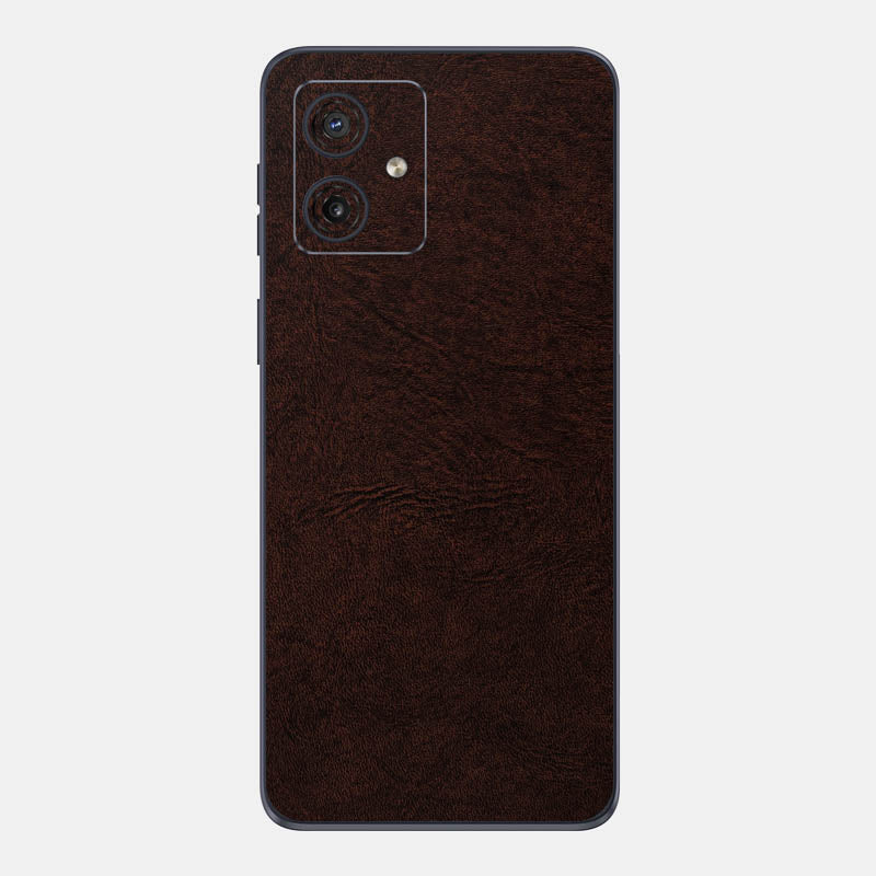 Brown Leather Glass Back