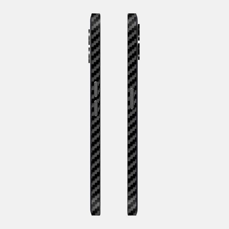 Carbon Fibre black Glass Back