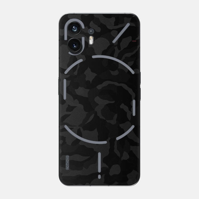 black camo Glass Back