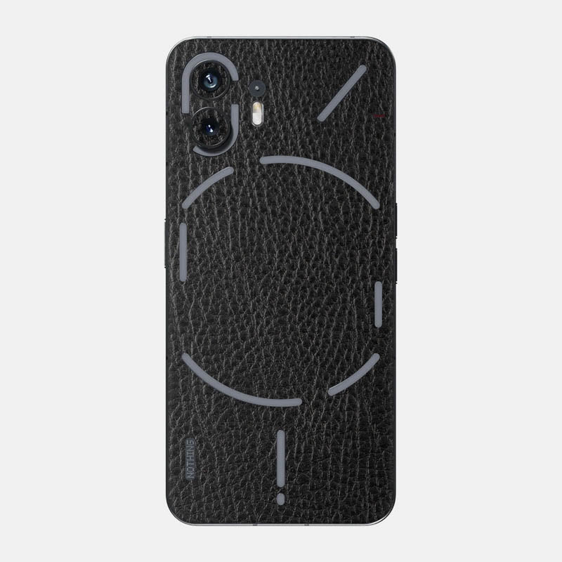 black leather Glass Back