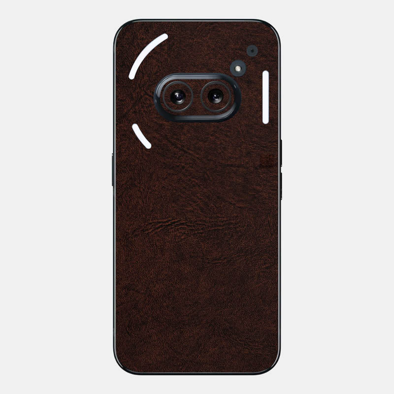 brown leather Glass Back
