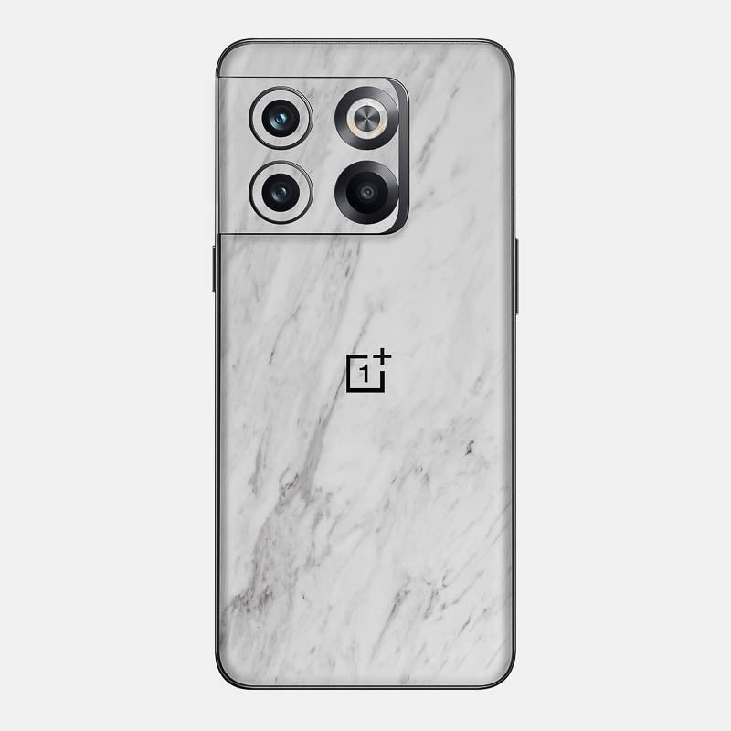 White Marble Glass Back