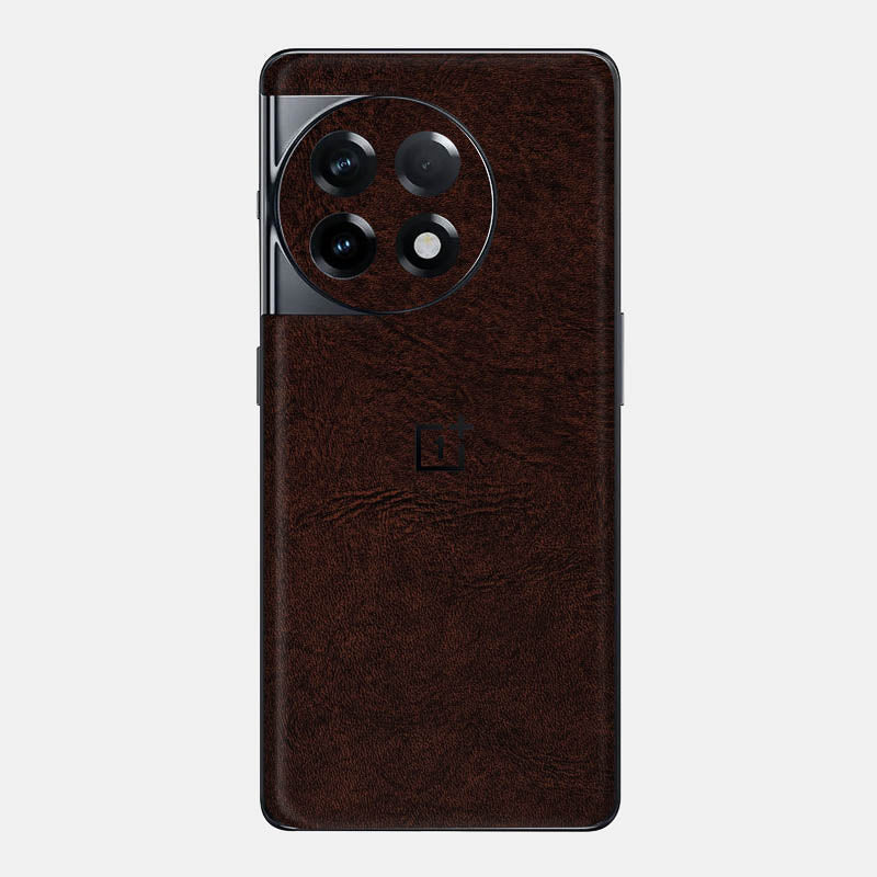 Brown Leather Glass Back