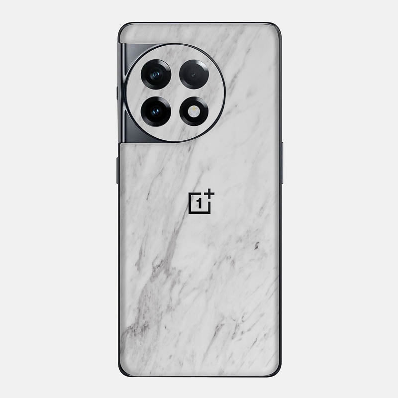 White Marble Glass Back