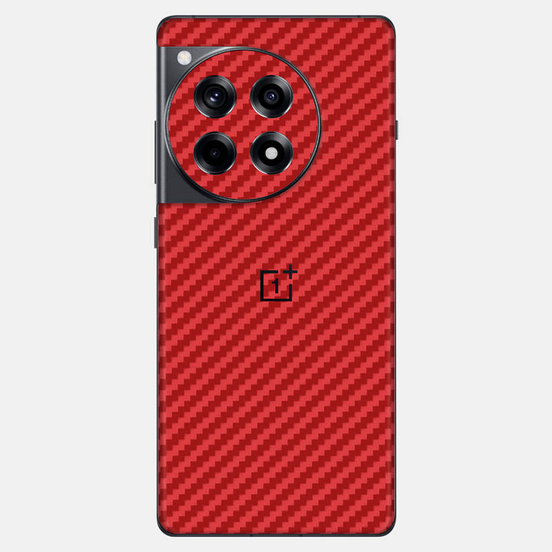 Carbon Fibre Red Glass Back