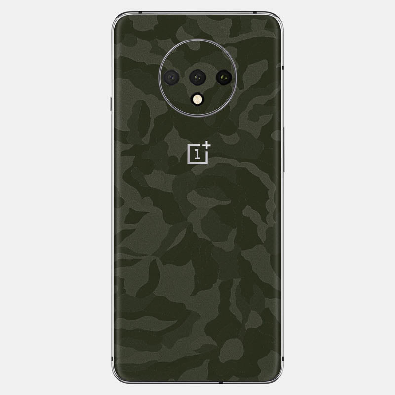 Green Camo Glass Back