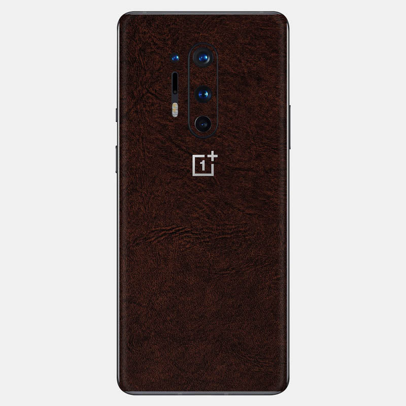 Brown Leather Glass Back