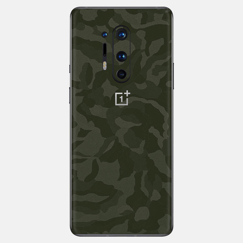 Green Camo Glass Back