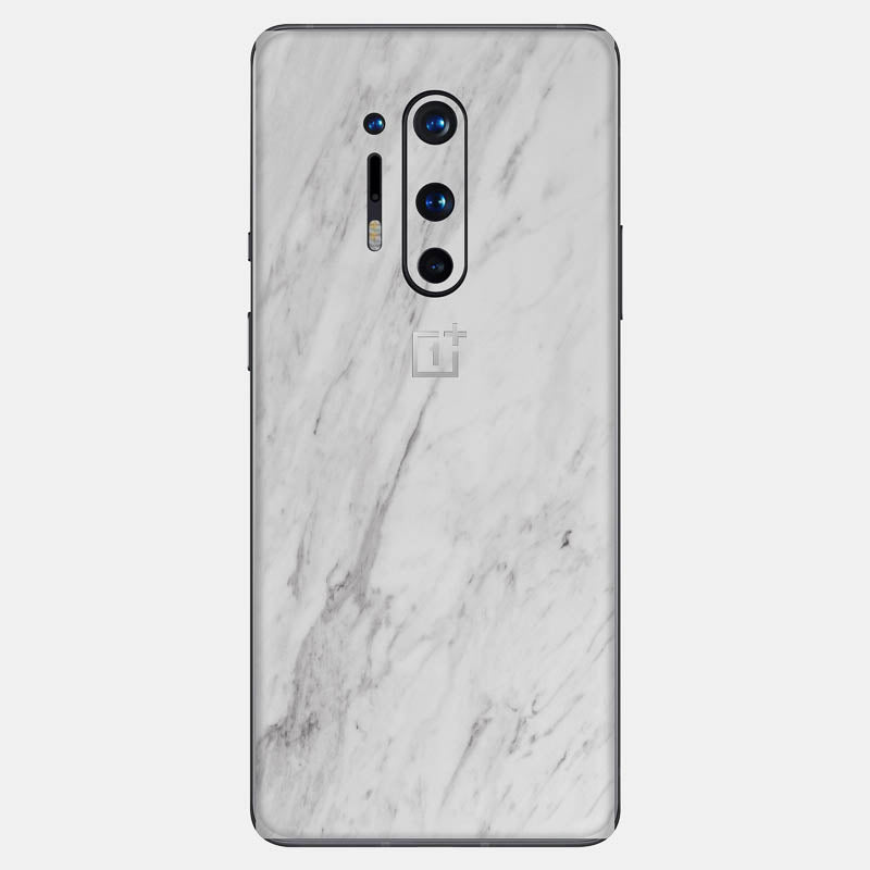 White Marble Glass Back