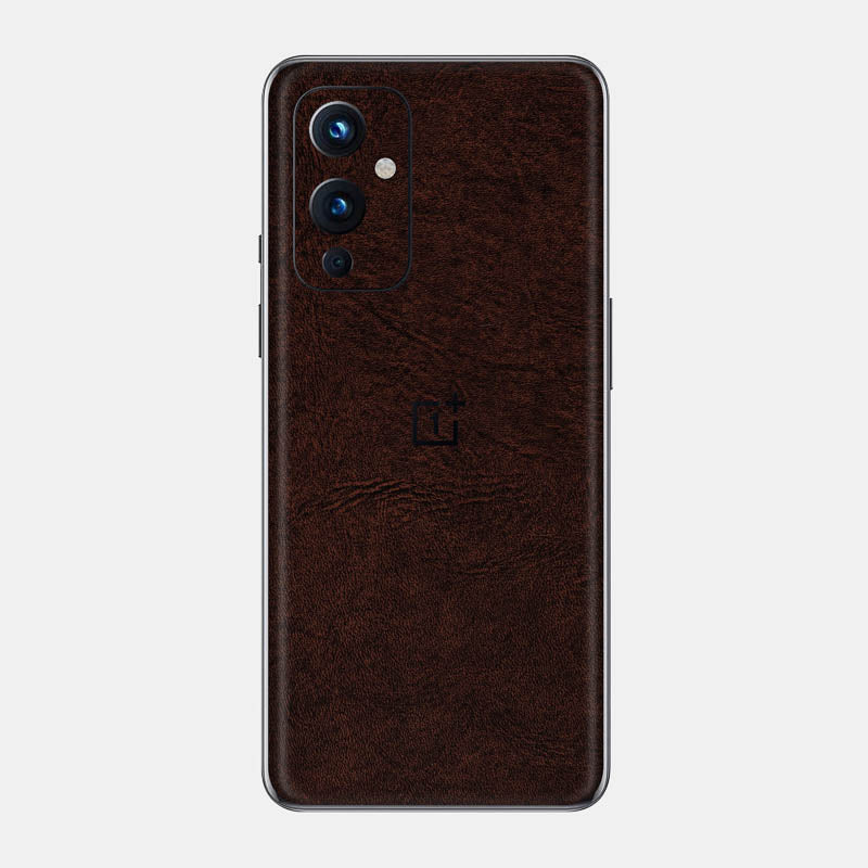 Brown Leather Glass Back