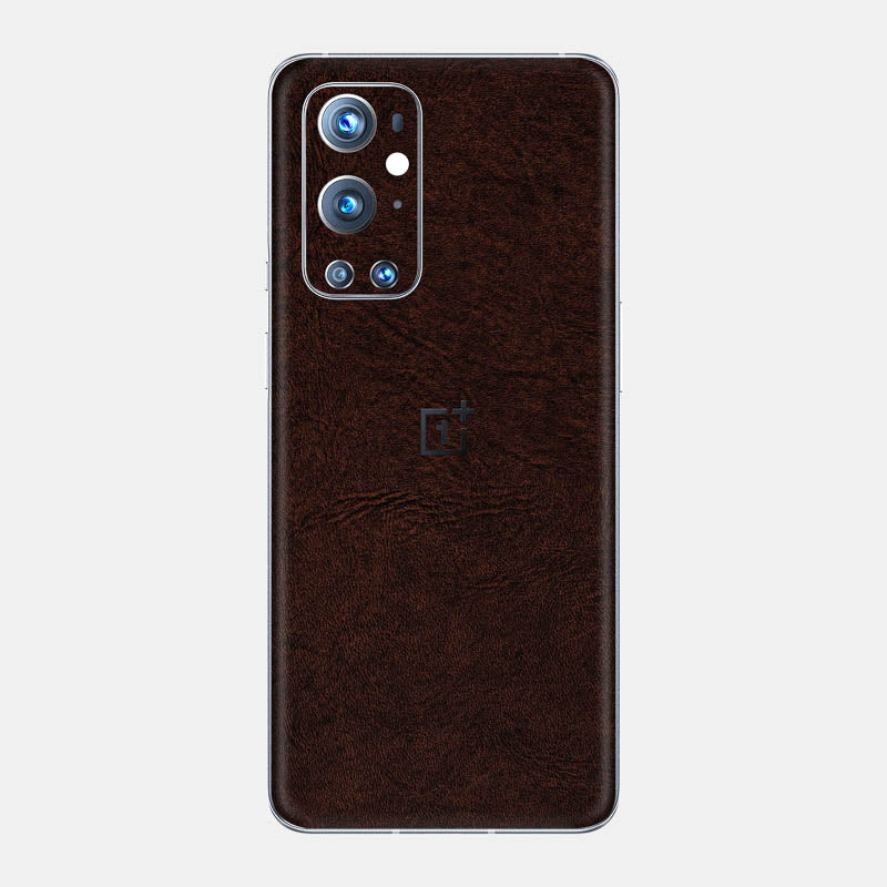 Brown Leather Glass Back