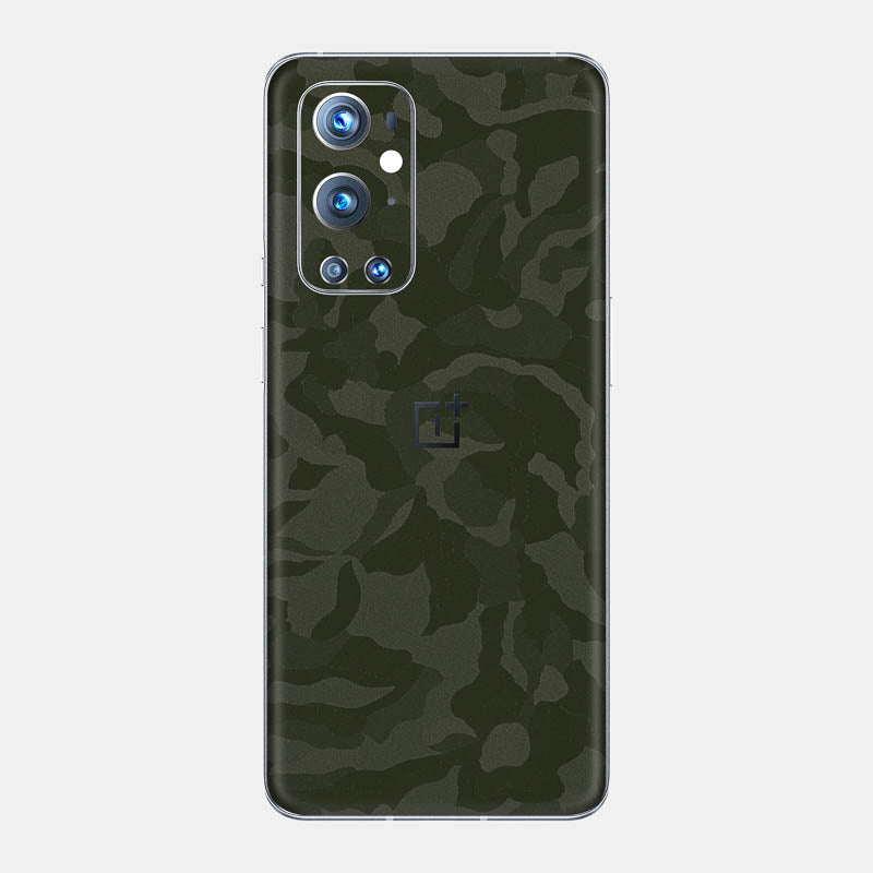 Green Camo Glass Back
