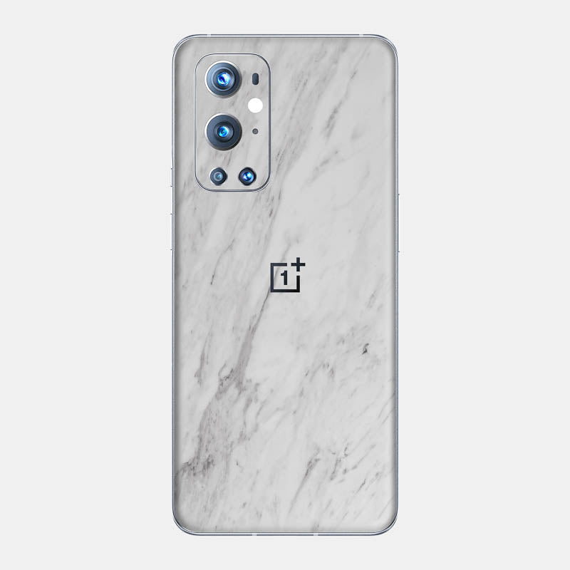 White Marble Glass Back