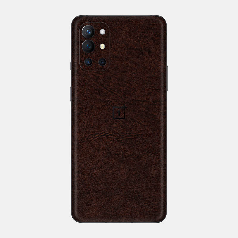 Brown Leather Glass Back