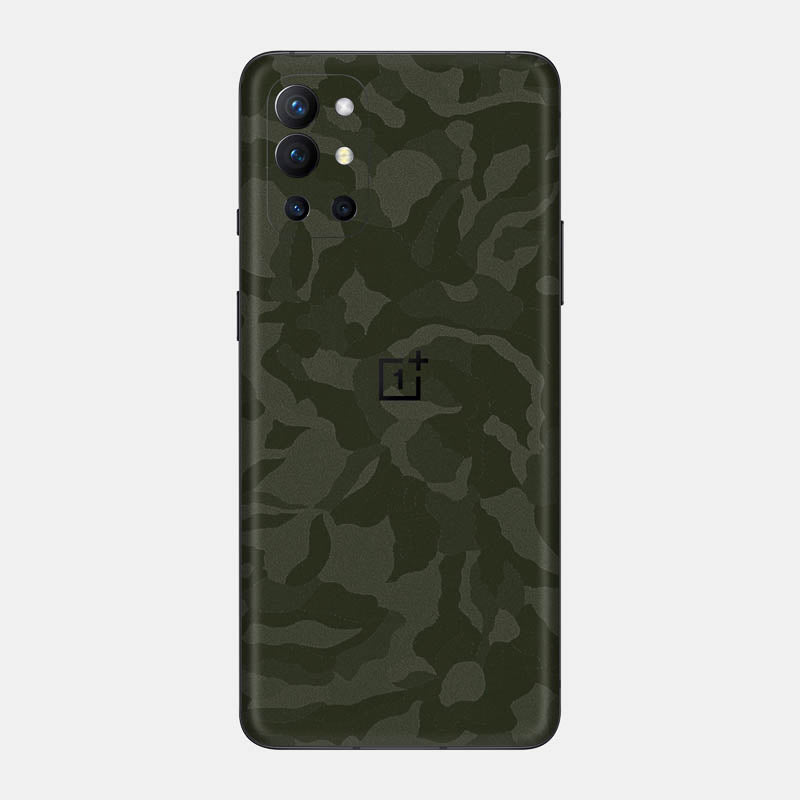 Green Camo Glass Back